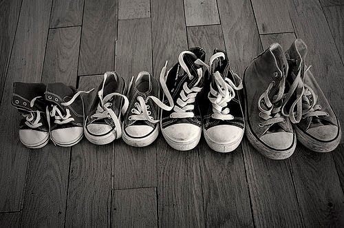 growing up